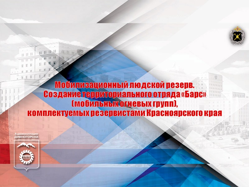 Набор в Мобильные огневые группы.