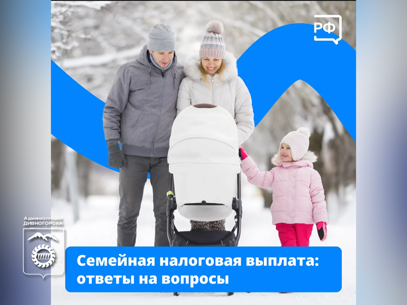 Семьи с двумя и более детьми могут получить семейную налоговую выплату.