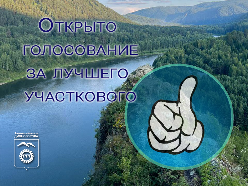 Cтартовало народное голосование за лучшего участкового Дивногорска.