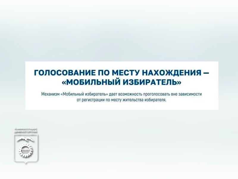 «Мобильный избиратель» - начался прием заявлений о голосовании по месту нахождения на выборах.