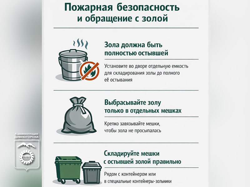 Пожарная безопасность и обращение с золой.