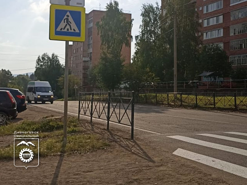 Пешеходный переход на Заводской обновили.