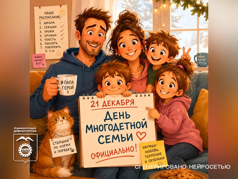 У многодетных семей Красноярского края теперь есть свой официальный праздник.