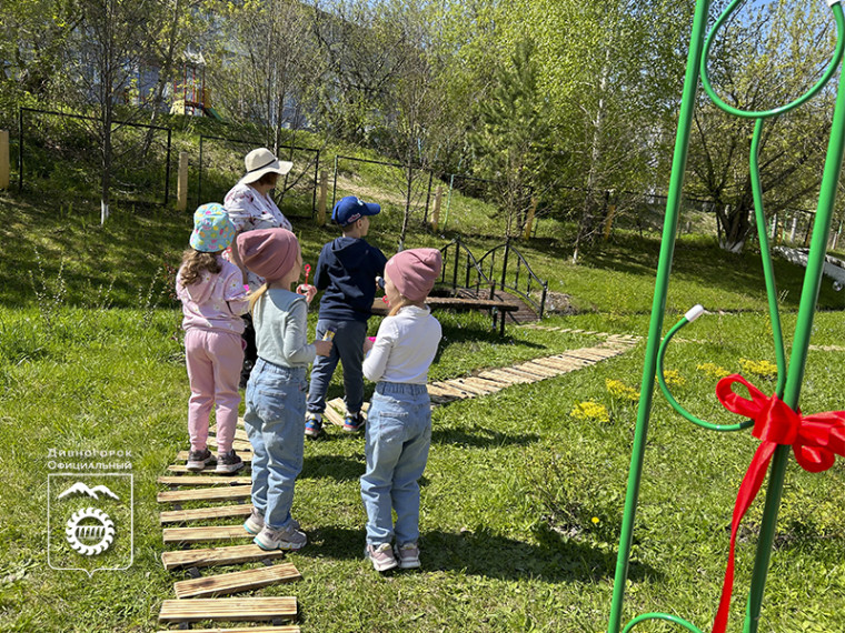 В детском саду Журавушка появился экоостровок для отдыха.